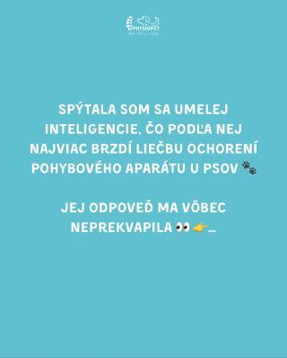 Najväčší problém v liečbe pohybových ochorení psov? Nie nedostatok liekov, ale chýbajúca rehabilitácia po zákroku. 💛...